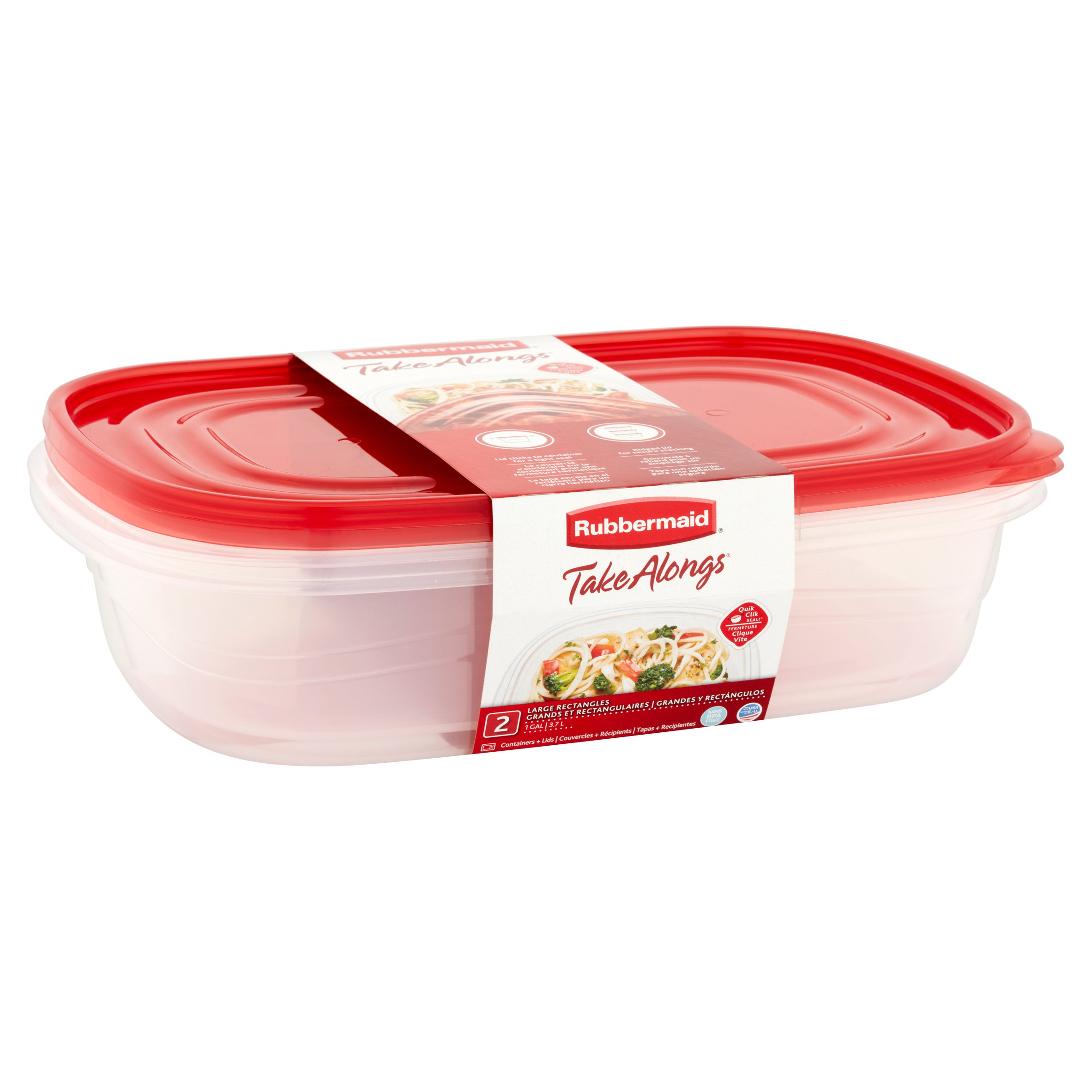 Rubbermaid Take Alongs Rectangular Food Storage Container Set 2 for measurements 2365 X 2365
