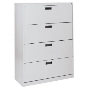 Sandusky 400 Series 4 Drawer Dove Grey Lateral File Cabinet E204l 05 within size 1000 X 1000