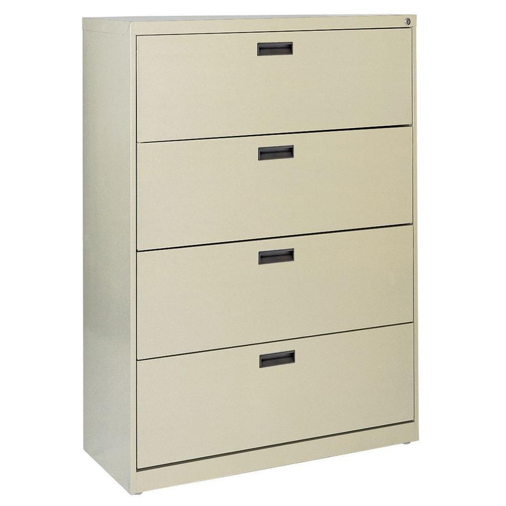 Sandusky 400 Series 526 In H X 30 In W X 18 In D Putty 4 Drawer in measurements 1000 X 1000