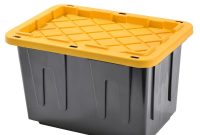 Sandusky Heavy Duty 23 Gal Tote Black Bottom And Yellow Snap Lid with sizing 1000 X 1000