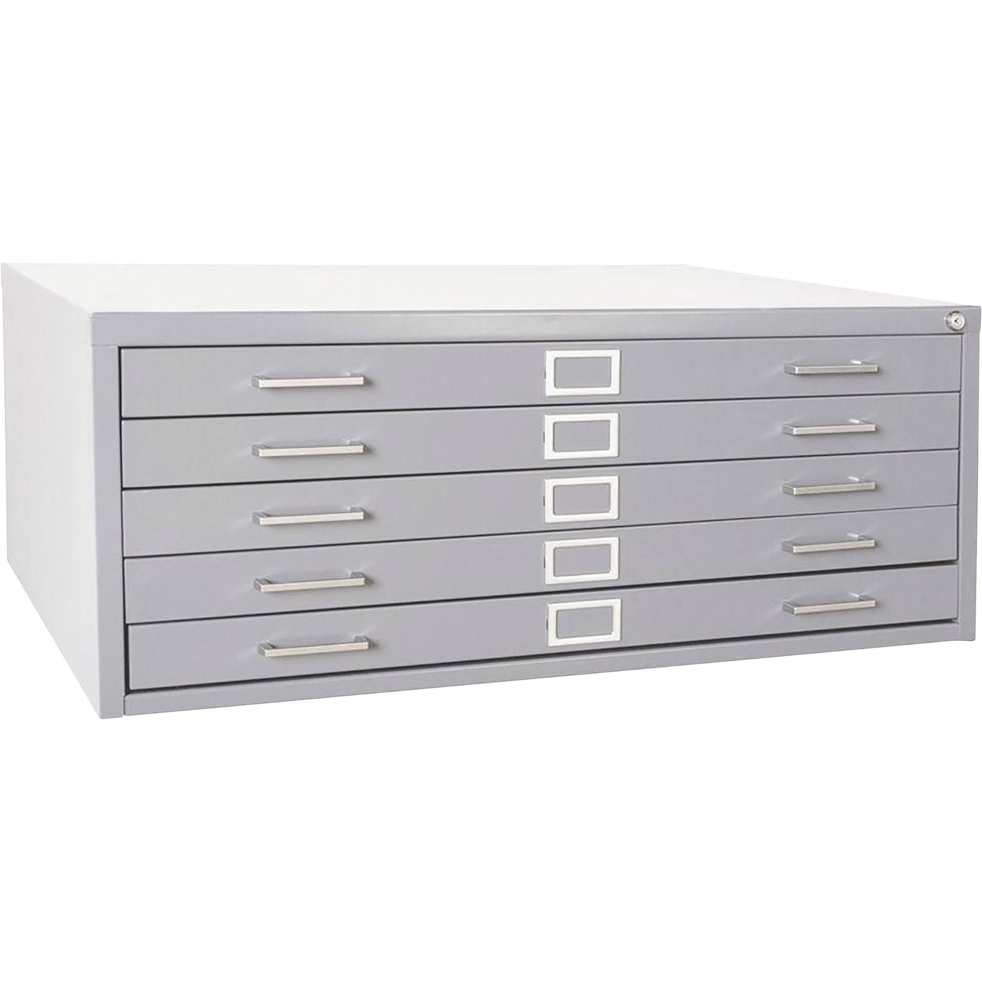 Sandusky Lee 5 Drawer Flat File Cabinet Dove Gray 40 34inw X 16 within sizing 2000 X 2000