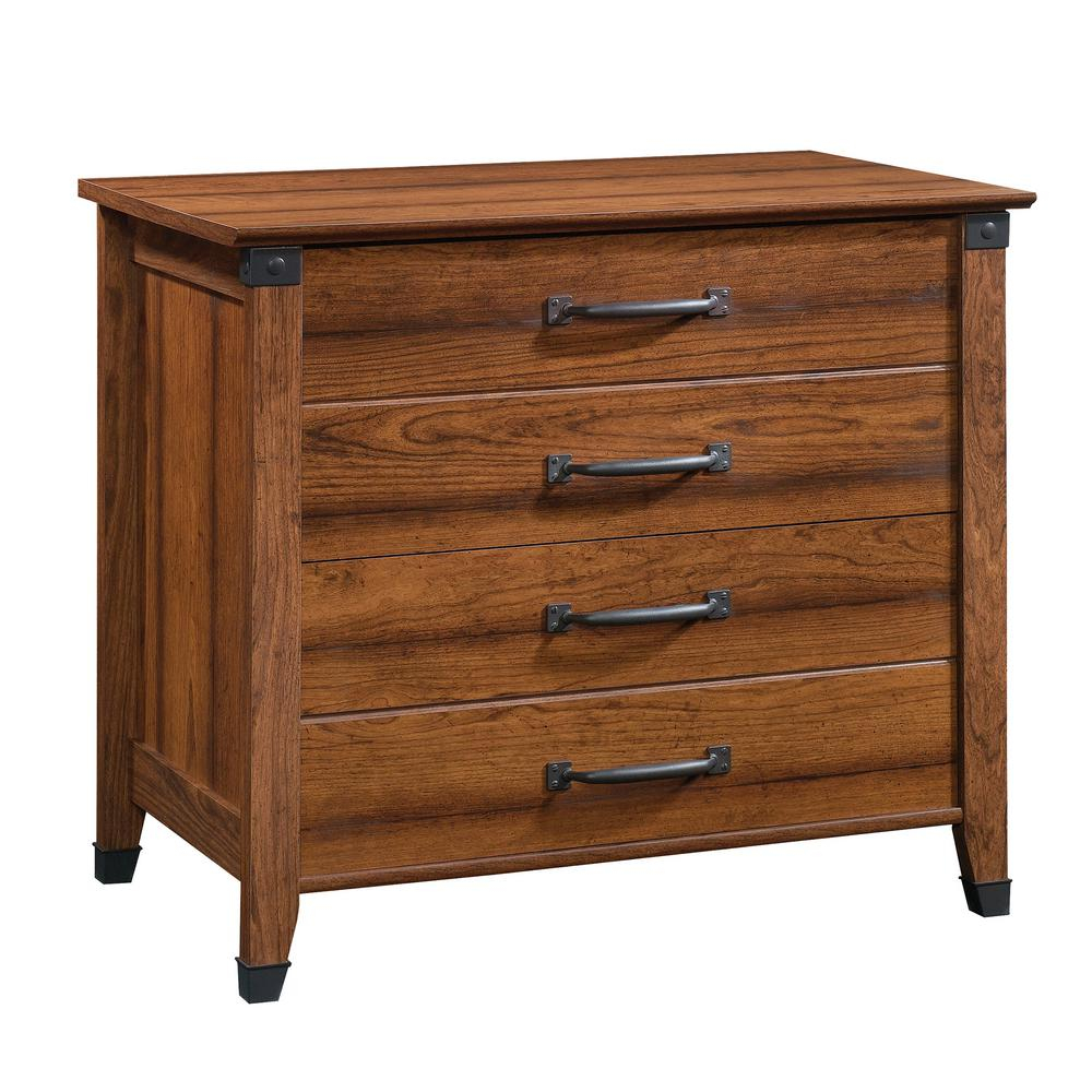 Sauder Carson Forge Washington Cherry Lateral File Cabinet With 2 pertaining to sizing 1000 X 1000