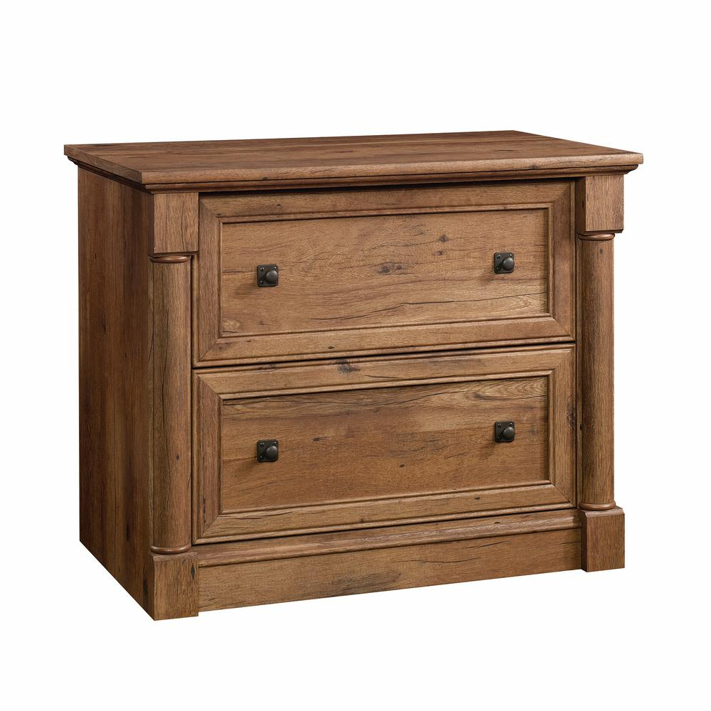 Sauder Palladia Collection Vintage Oak 2 Drawer Lateral File Cabinet in sizing 1000 X 1000