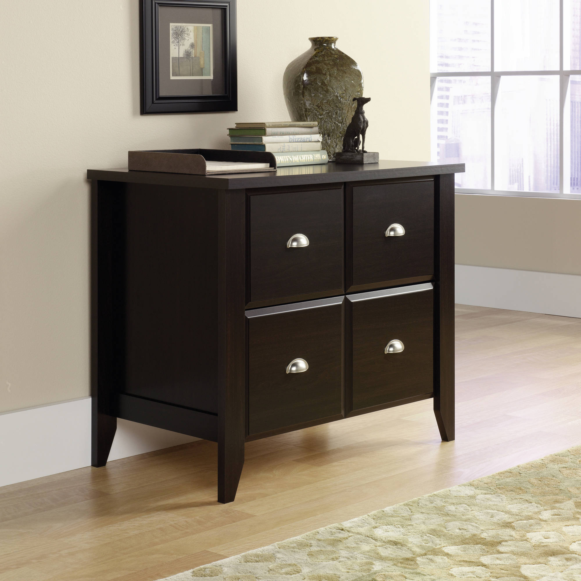 Sauder Via 2 Drawer File Cabinet In Classic Cherry Walmart throughout measurements 2000 X 2000