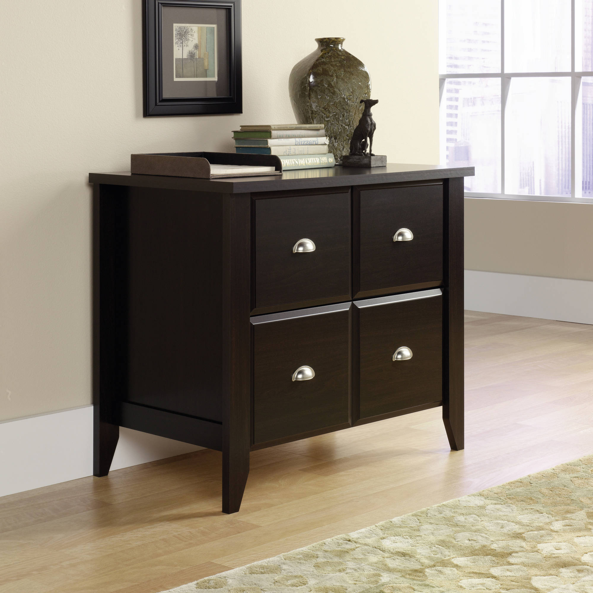 Sauder Via 2 Drawer File Cabinet In Classic Cherry Walmart throughout sizing 2000 X 2000