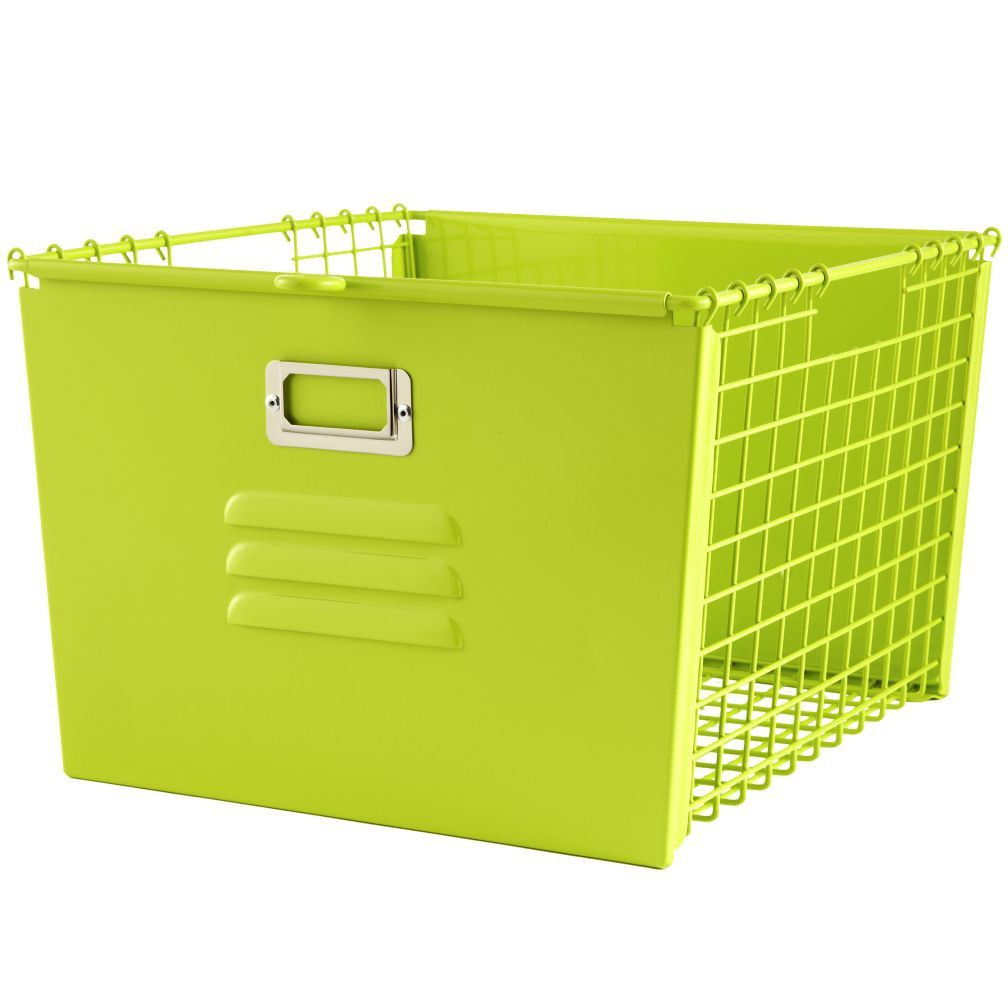 Saved The Cube Bin Locker Basket Green The Land Of Nod within measurements 1008 X 1008