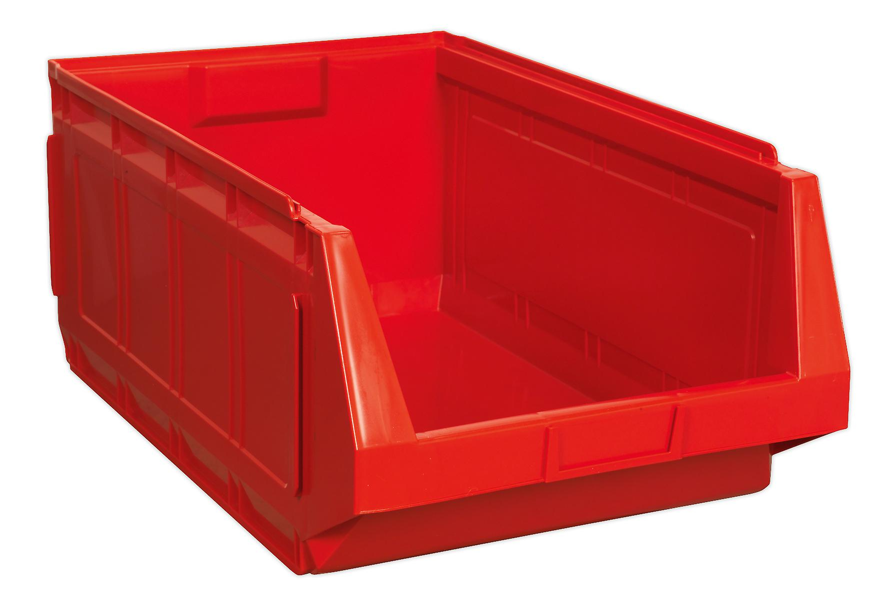 Sealey Ssb01r Stackable Storage Bin 370 X 580 X 250mm Red Pack Of for proportions 1772 X 1213