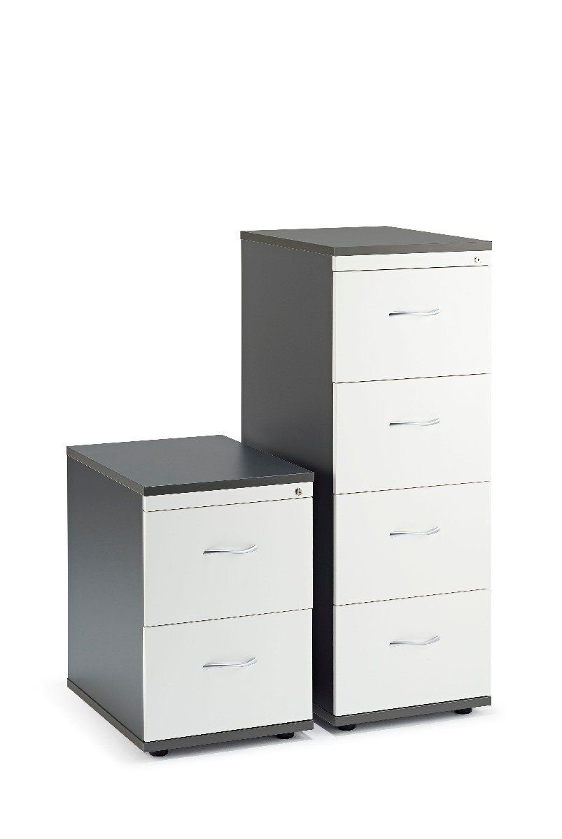 Second Hand Graphite Grey And White Office Filing Cabinet throughout dimensions 803 X 1200