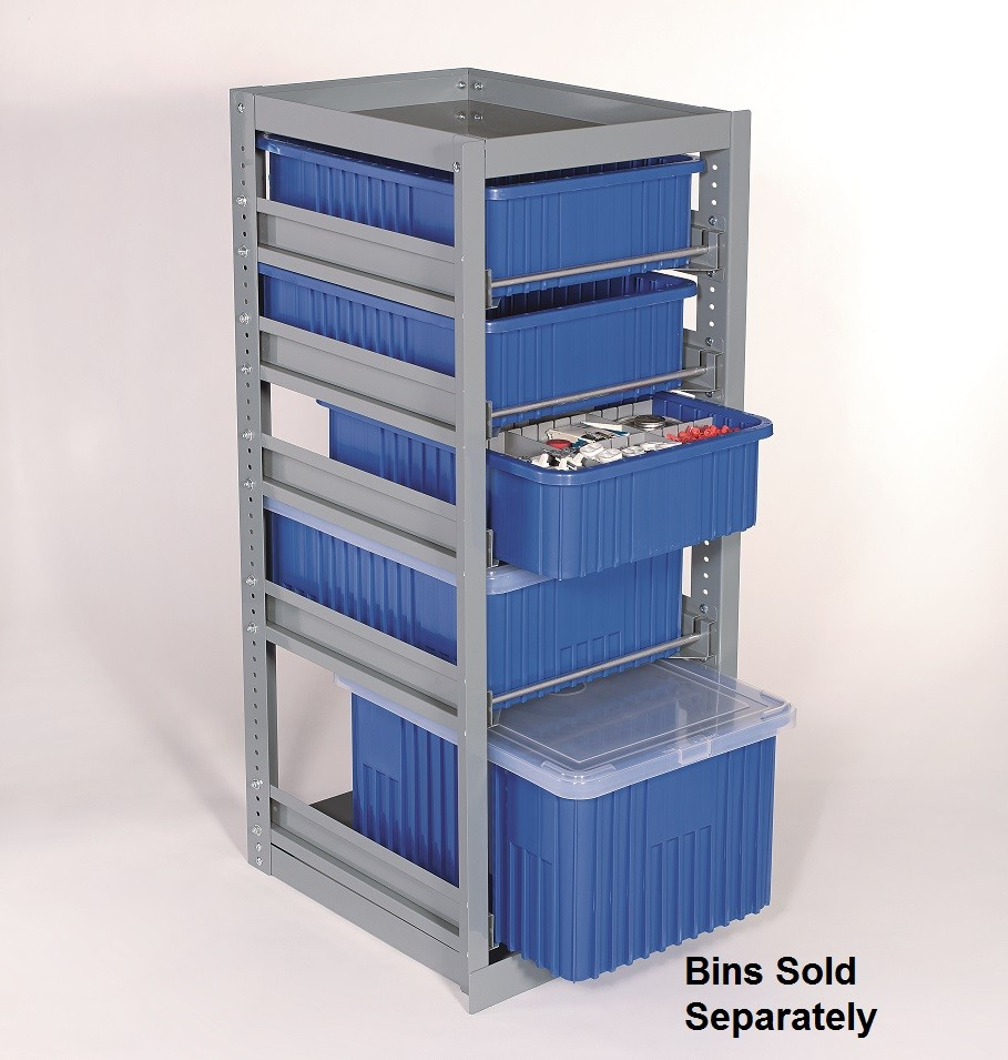 Self Stacking Bulk Storage Bin Rack intended for proportions 909 X 955