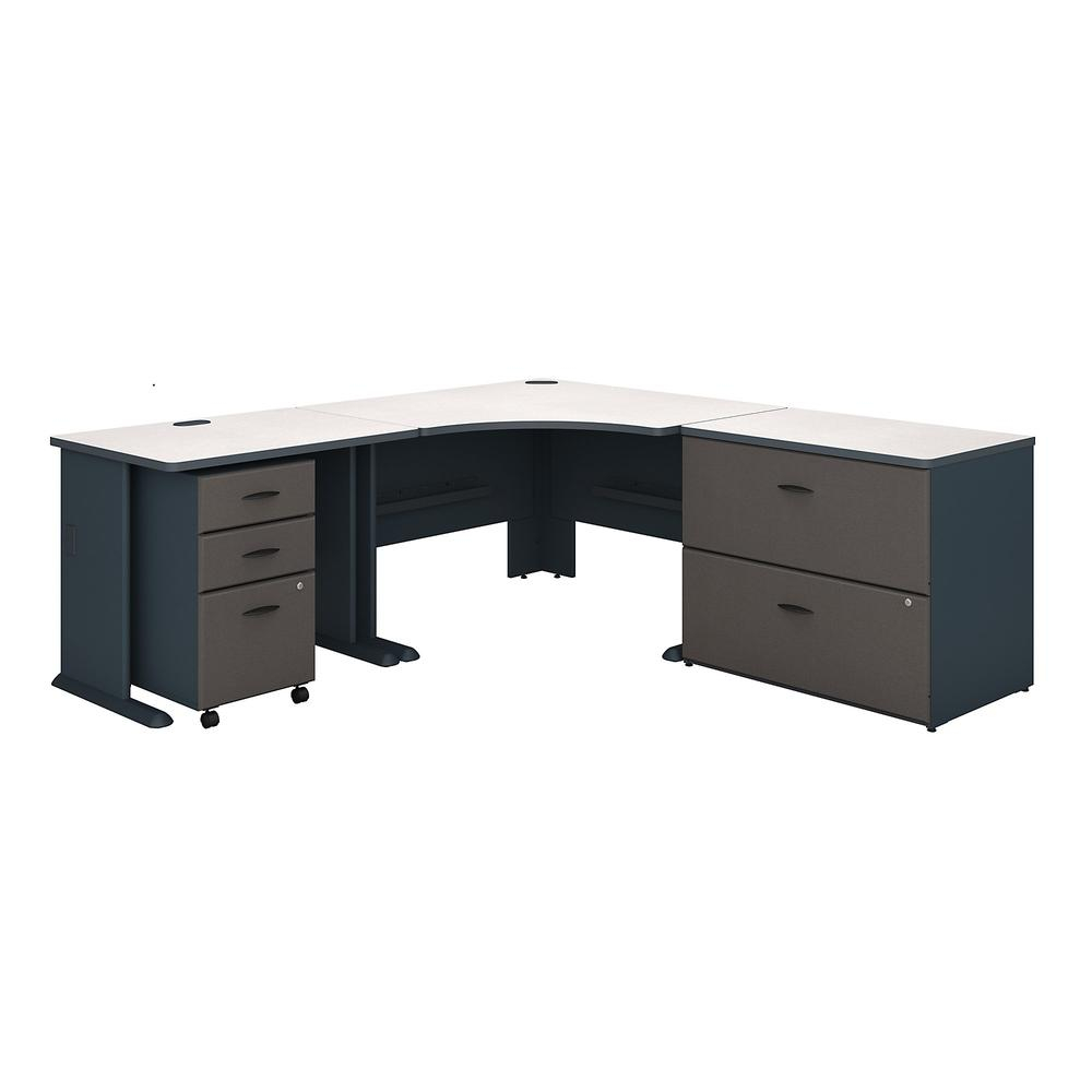 Series A 48w Corner Desk With 36w Return And File Cabinets intended for measurements 1000 X 1000