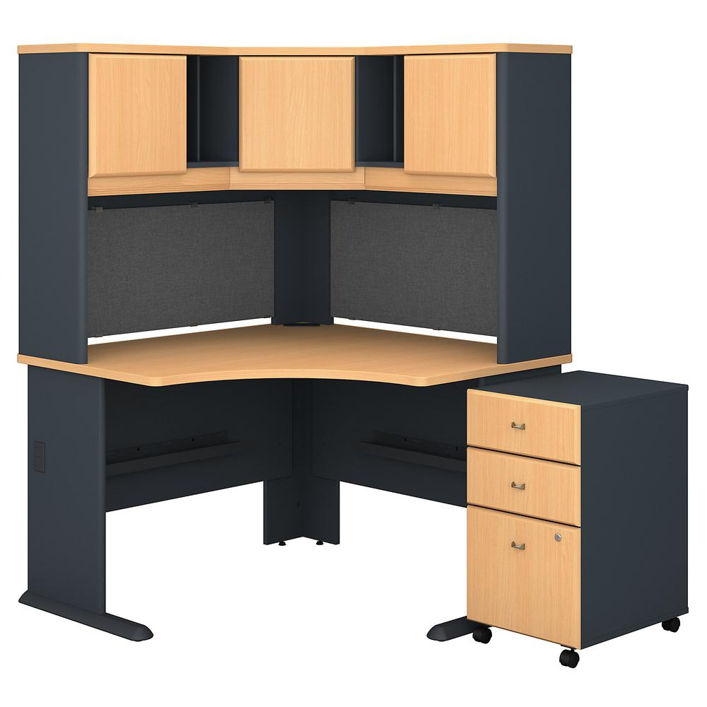 Series A 48w Corner Desk With Hutch And Mobile File Cabinet in proportions 1000 X 1000