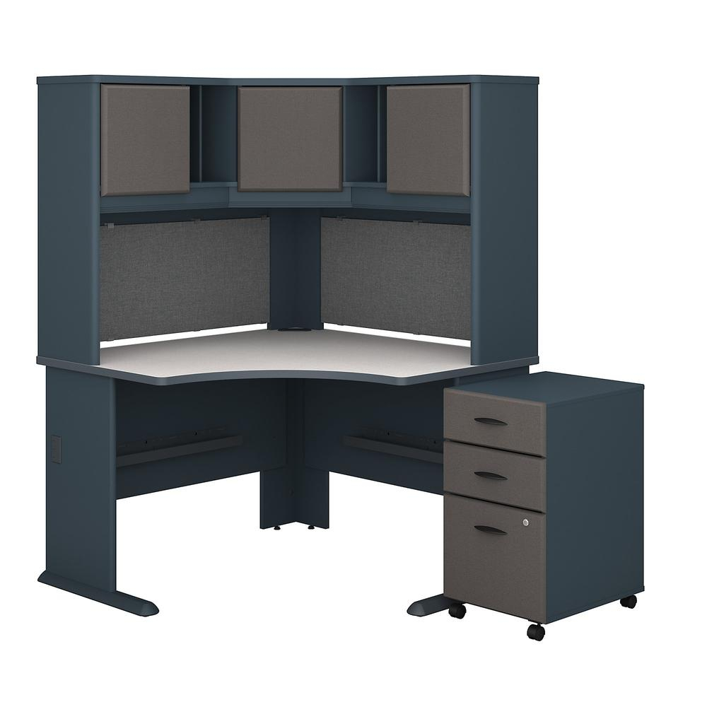 Series A 48w Corner Desk With Hutch And Mobile File Cabinet inside sizing 1000 X 1000