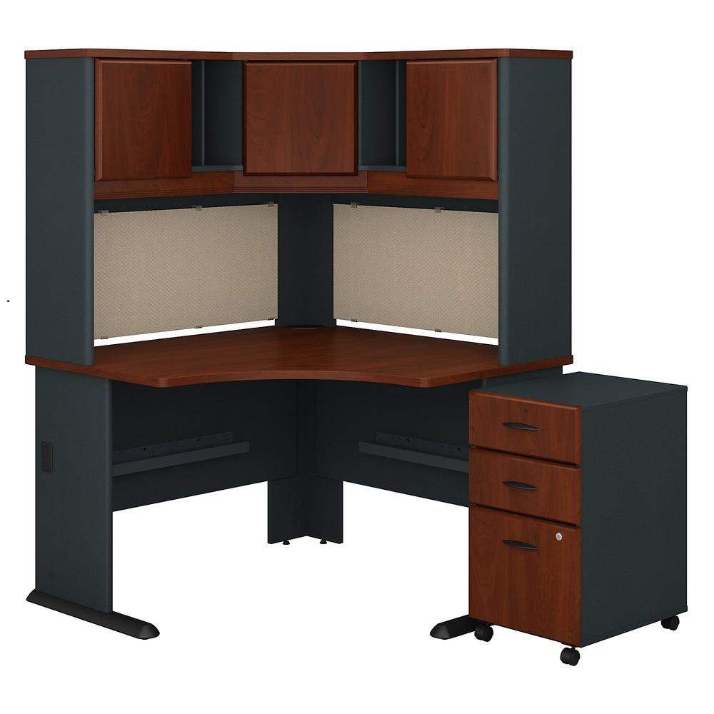 Series A 48w Corner Desk With Hutch And Mobile File Cabinet regarding proportions 1000 X 1000