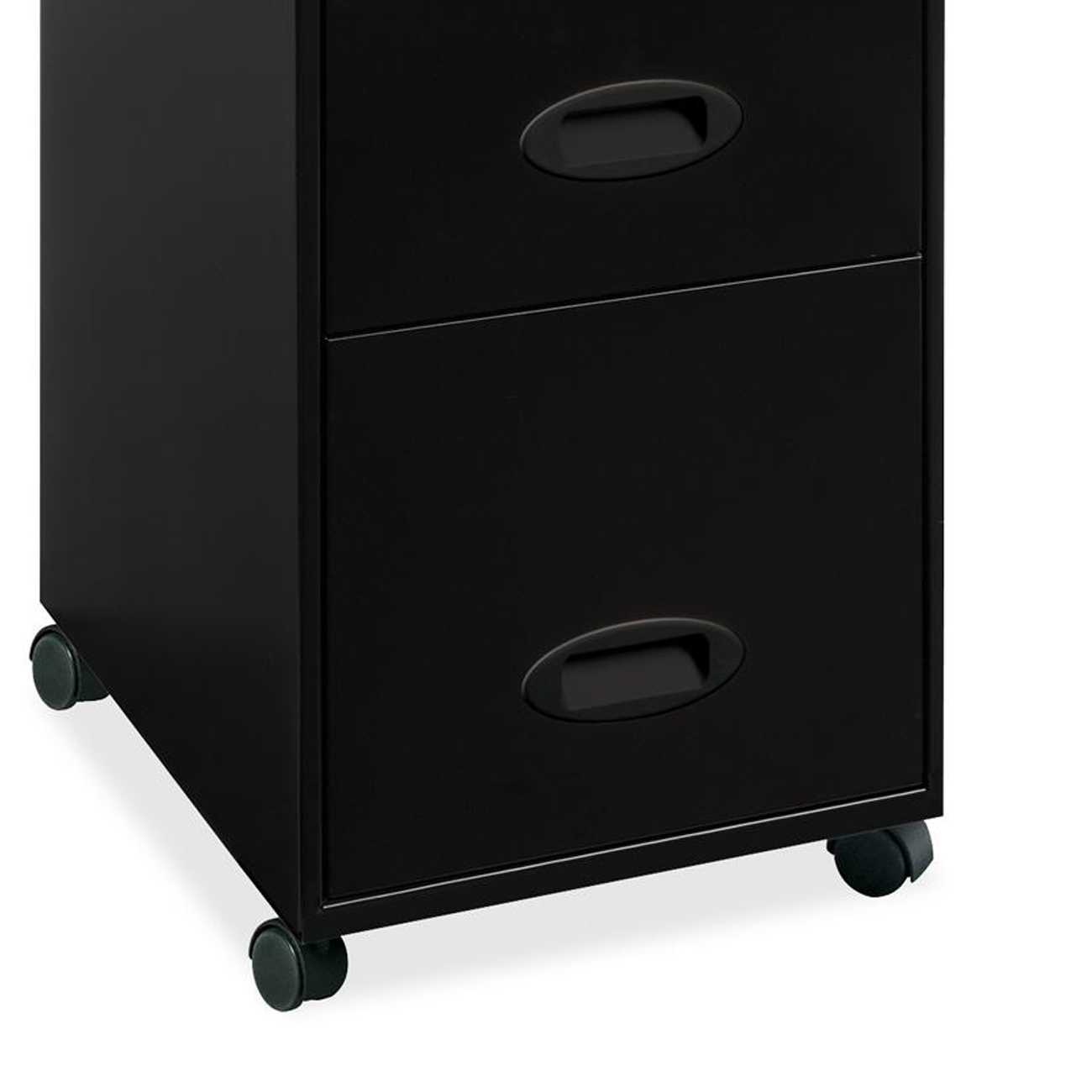 Set Of 2 Lorell 3 Drawers Vertical Metal Lockable Filing Cabinet Black pertaining to size 1300 X 1300