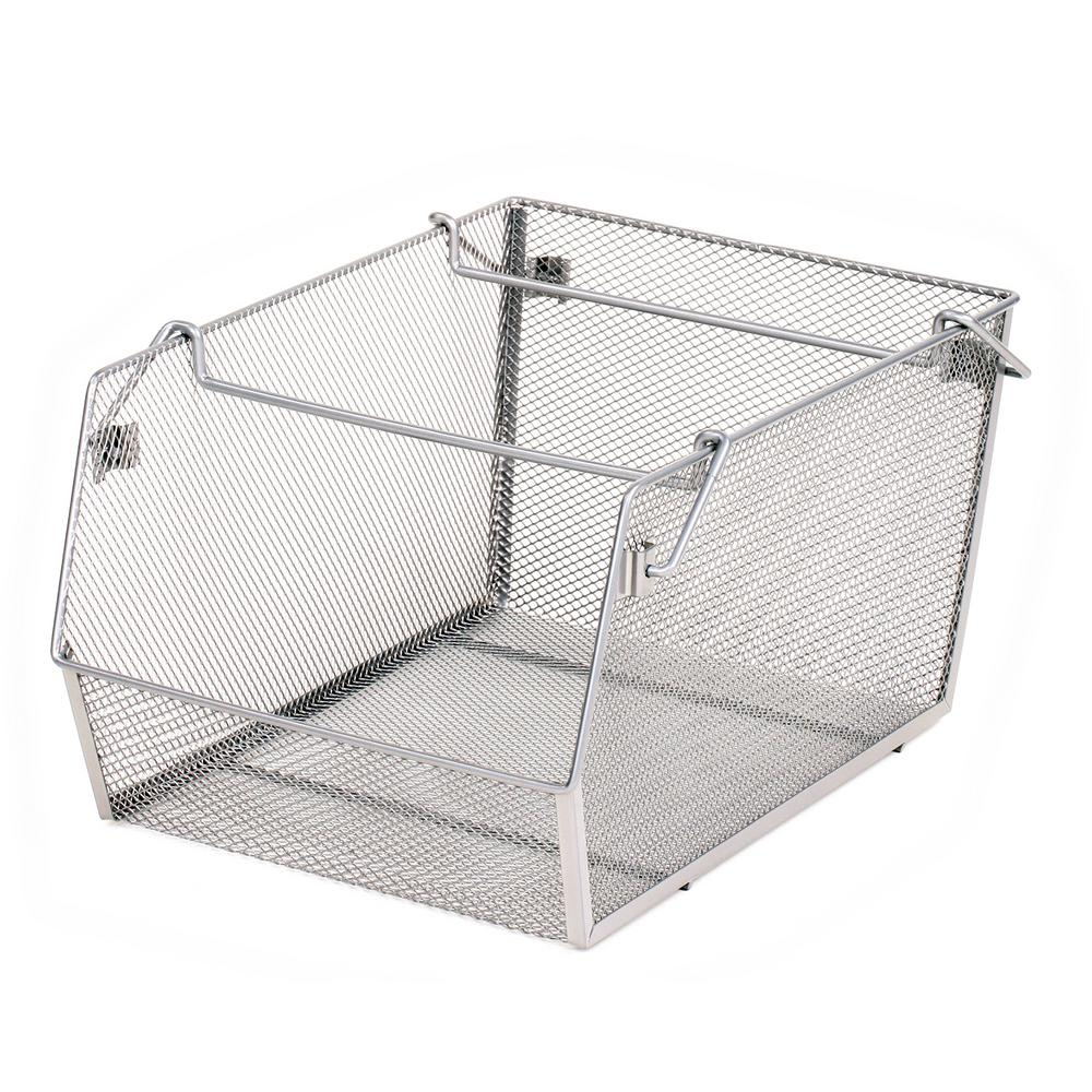 Seville Classics Large Mesh Stacking Storage Bin 2 Pack Web267 in dimensions 1000 X 1000