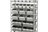 Seville Classics Platinum Commercial 7 Tier Nsf 22 Bin Rack Storage in dimensions 1000 X 1000