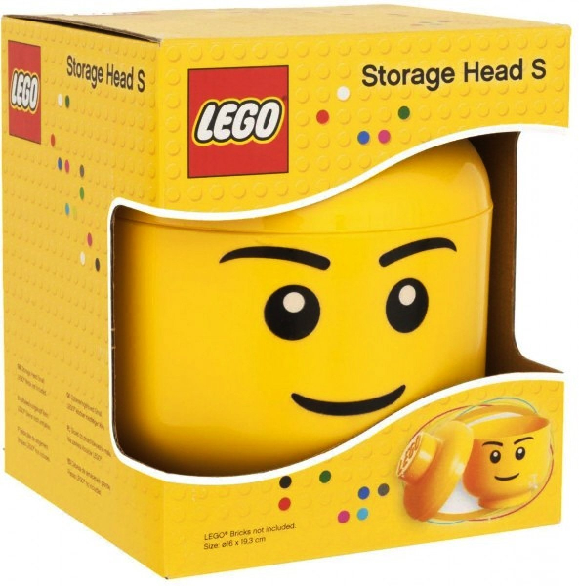 Shopping For Lego Storage Head Small Girl Yellow throughout sizing 1186 X 1200