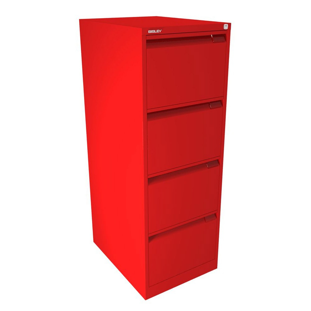 Silverline Executive 3 Drawer Filing Cabinet Red Filing Cabinets Uk with regard to dimensions 1000 X 1000
