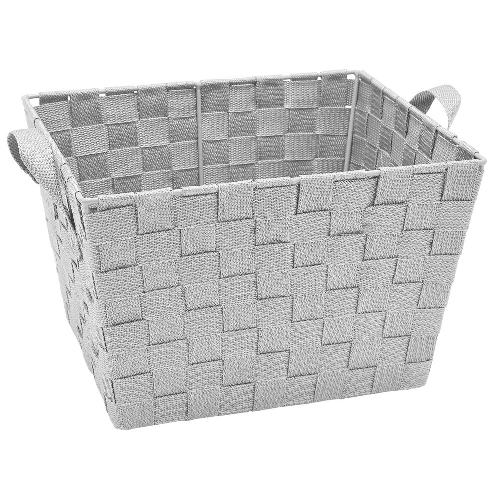 Simplify 10 In X 12 In X 8 In Small Woven Storage Bin In Grey inside proportions 1000 X 1000