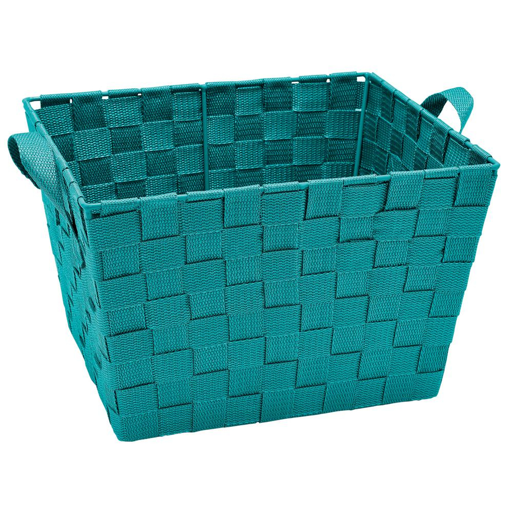 Simplify 10 In X 12 In X 8 In Small Woven Storage Bin In Sapphire for sizing 1000 X 1000