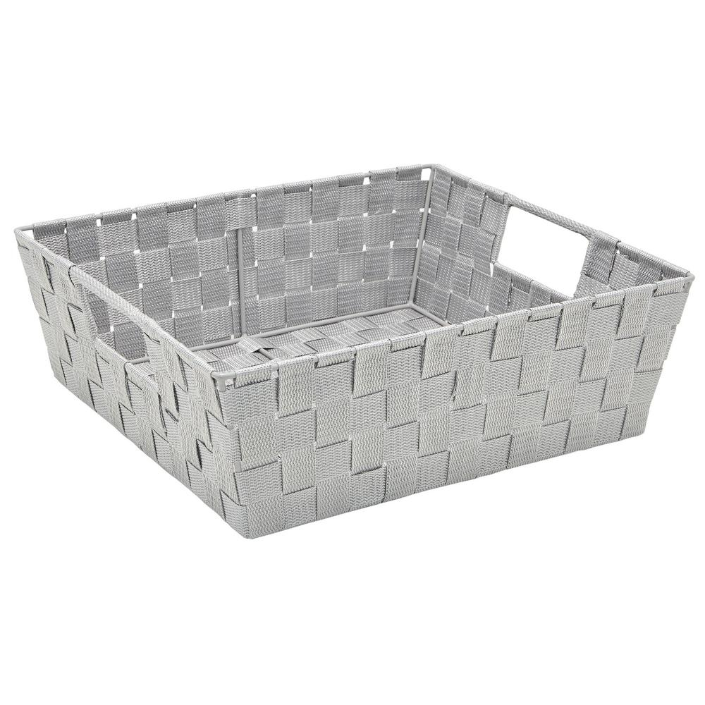 Simplify 13 In X 15 In X 5 In Large Woven Storage Bin In Grey with regard to measurements 1000 X 1000