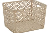 Simplify 1375 In X 1150 In X 875 In Trellis Large Storage Bin In Champagne throughout measurements 1000 X 1000