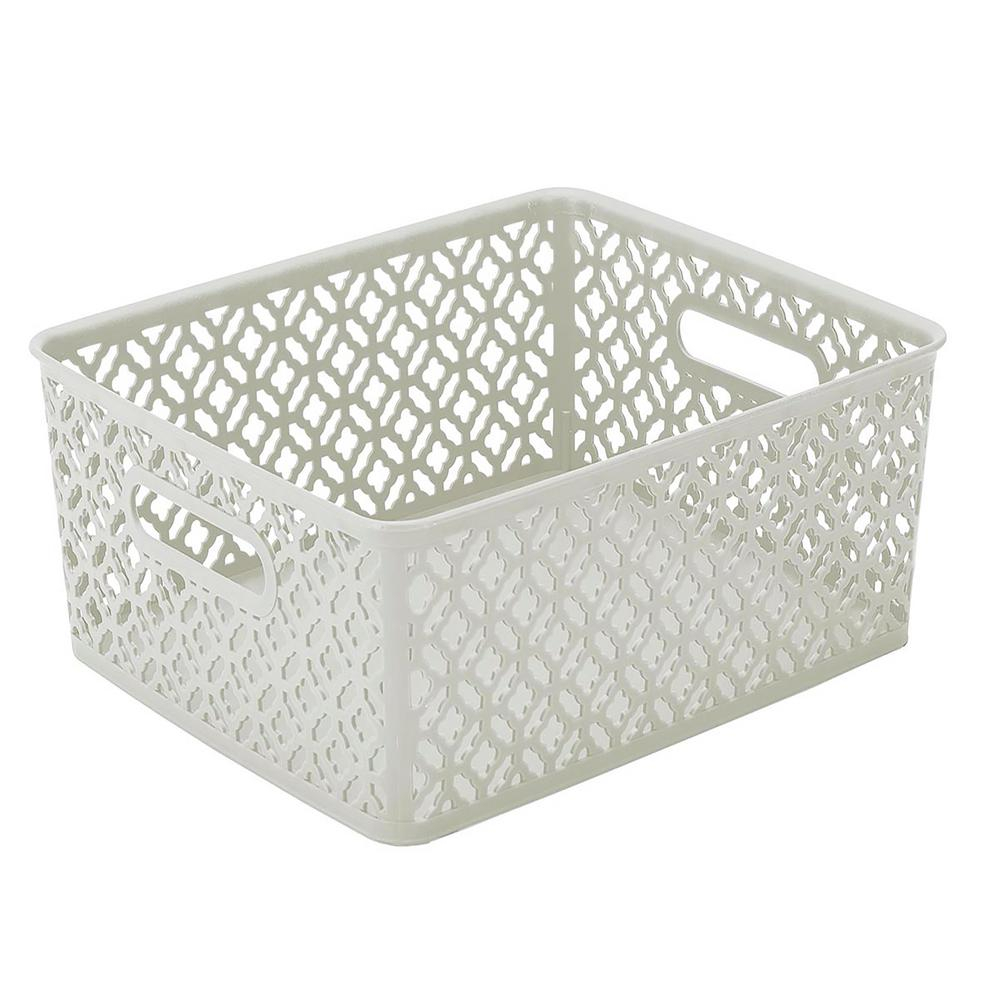 Simplify 14 In X 115 In X 53 In Trellis Medium Storage Bin In throughout dimensions 1000 X 1000