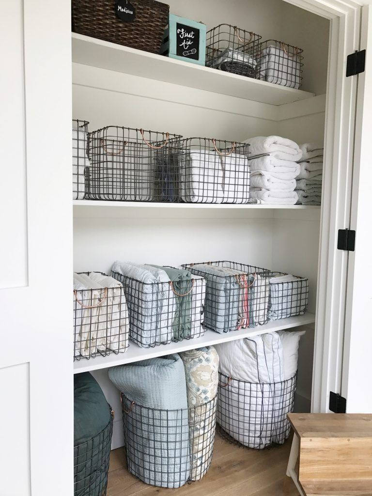 Simply Done The Most Beautiful Linen Closet Home Improvement with regard to size 768 X 1024