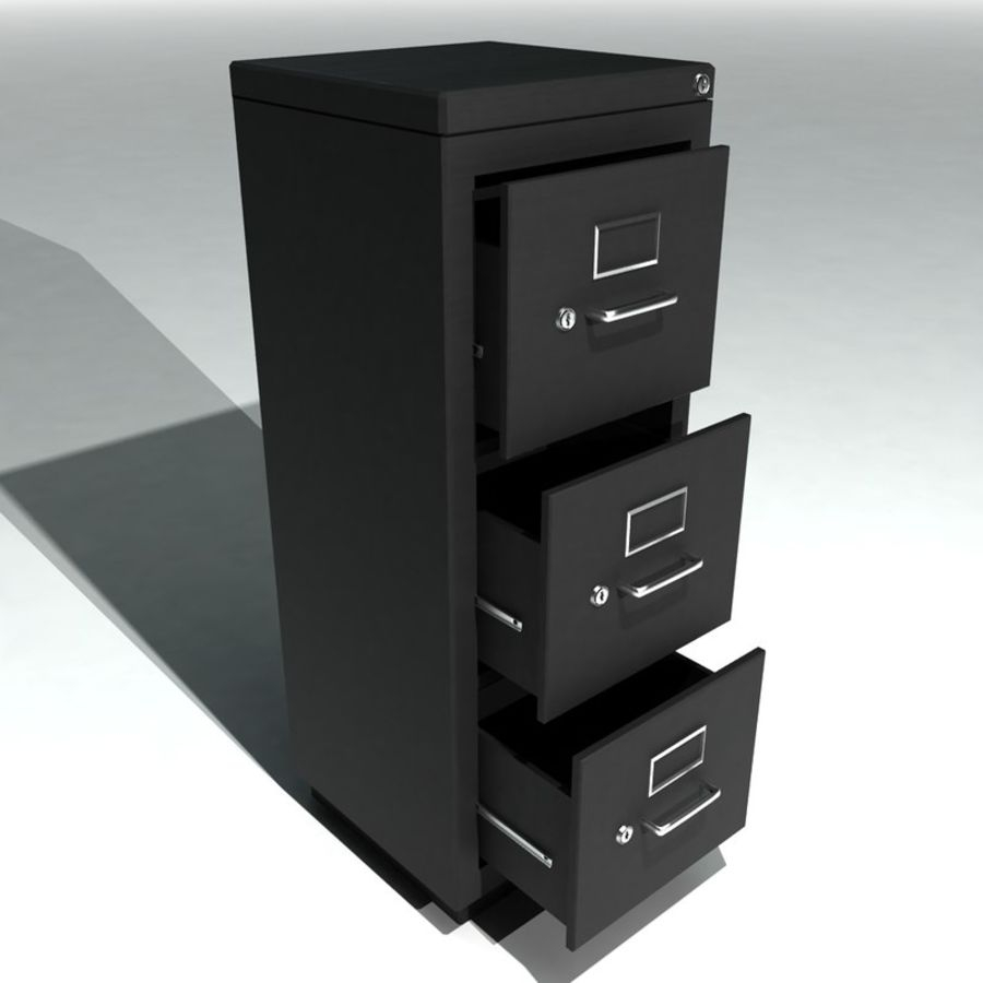 Single Metal Filing Cabinet 3d Model 8 Max Obj Fbx 3ds Free3d intended for proportions 900 X 900