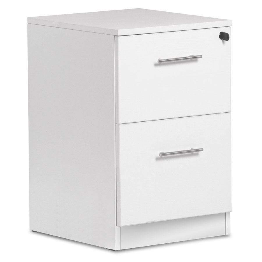 Sirius 100 Collection Modern White 2 Drawer File Cabinet Eurway regarding measurements 900 X 900