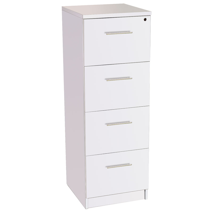 Sirius 100 Collection White Modern 4 Drawer File Cabinet Eurway pertaining to size 900 X 900