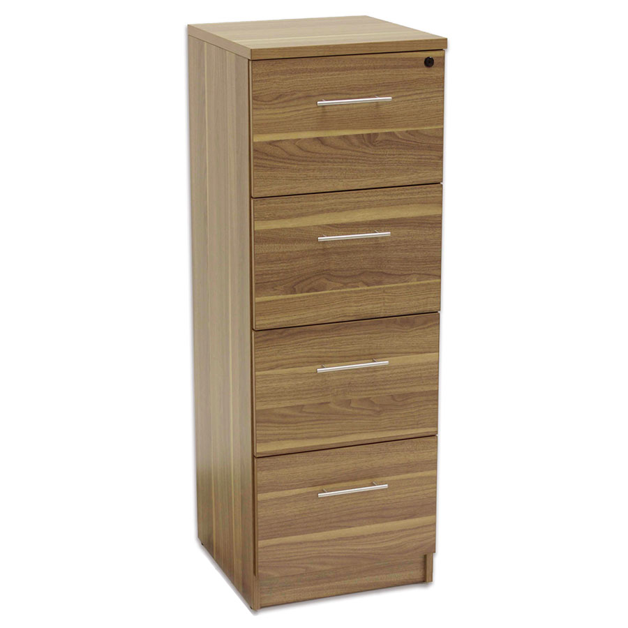 Sirius Four Drawer File Cabinet Walnut inside sizing 900 X 900