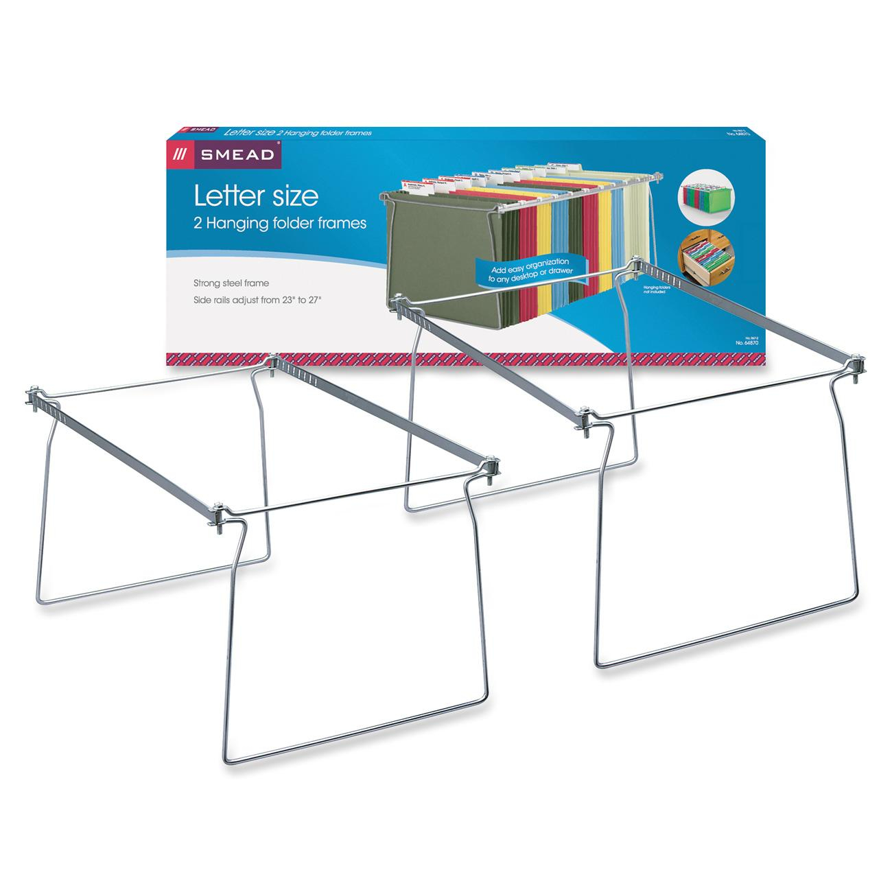 Smead Hanging File Folder Frame Steel Letter Size 2 Per Pack for dimensions 1300 X 1300