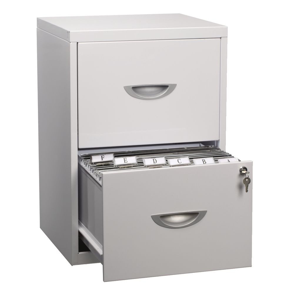 Soho 2 Drawer Filing Cabinet White Officeworks intended for proportions 1000 X 1000