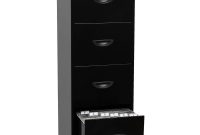 Soho 4 Drawer Filing Cabinet Black for size 1000 X 1000