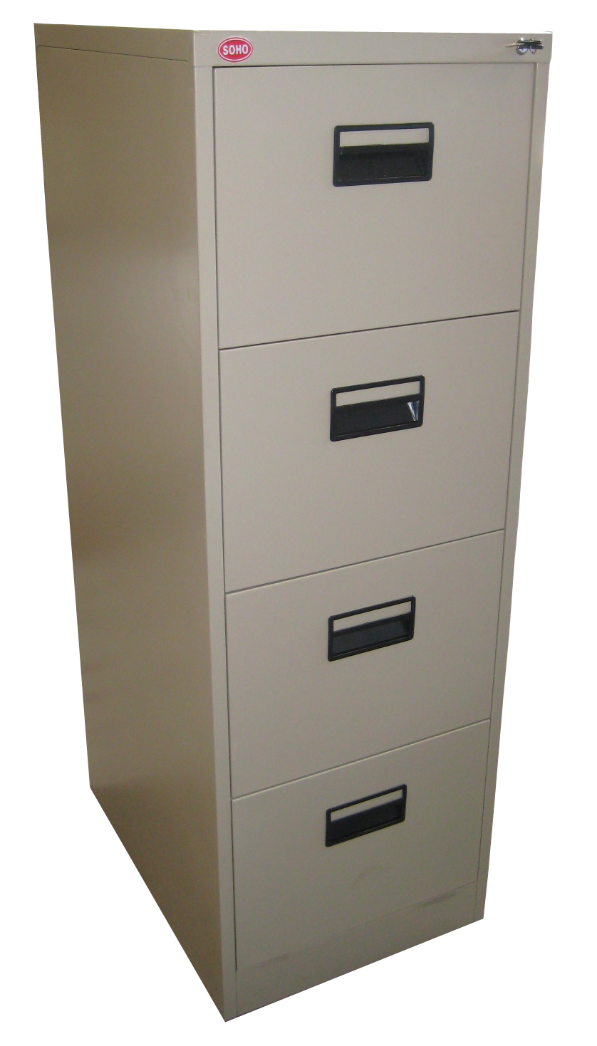 Soho Switzerland 4 Vertical Filing Cabinet W Plastic Divider within proportions 838 X 1469