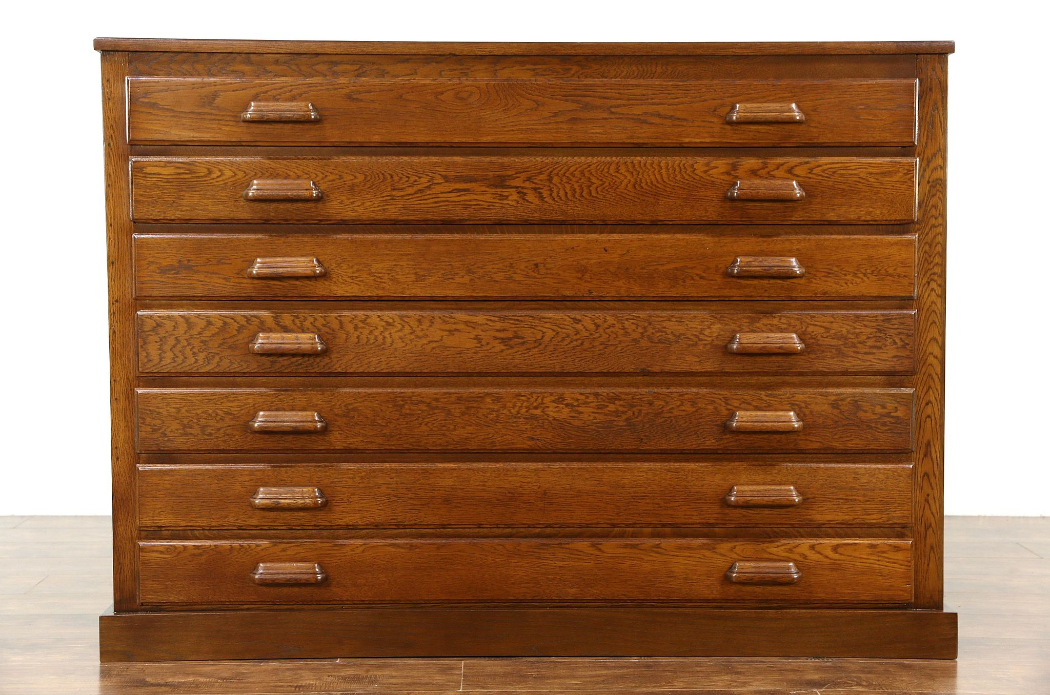 Sold Oak 1910 Antique 7 Drawer Map Chest Or Drawing File Cabinet throughout proportions 2048 X 1356