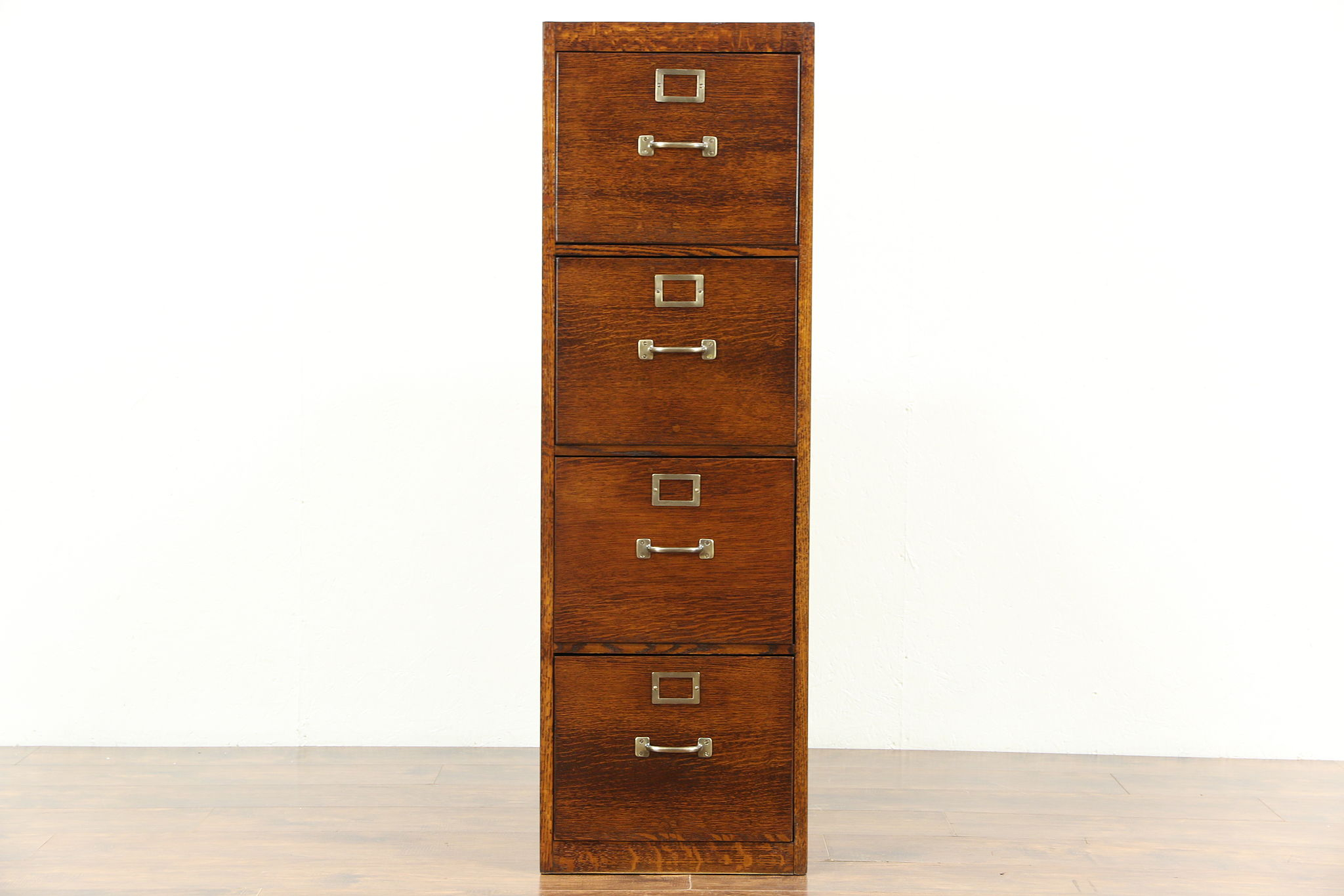 Sold Oak 4 Drawer Vintage Quarter Sawn Oak File Cabinet Us Army throughout size 2048 X 1365