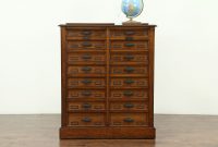 Sold Oak Antique 16 Drawer Office Or Library File Or Collector inside proportions 2700 X 1800