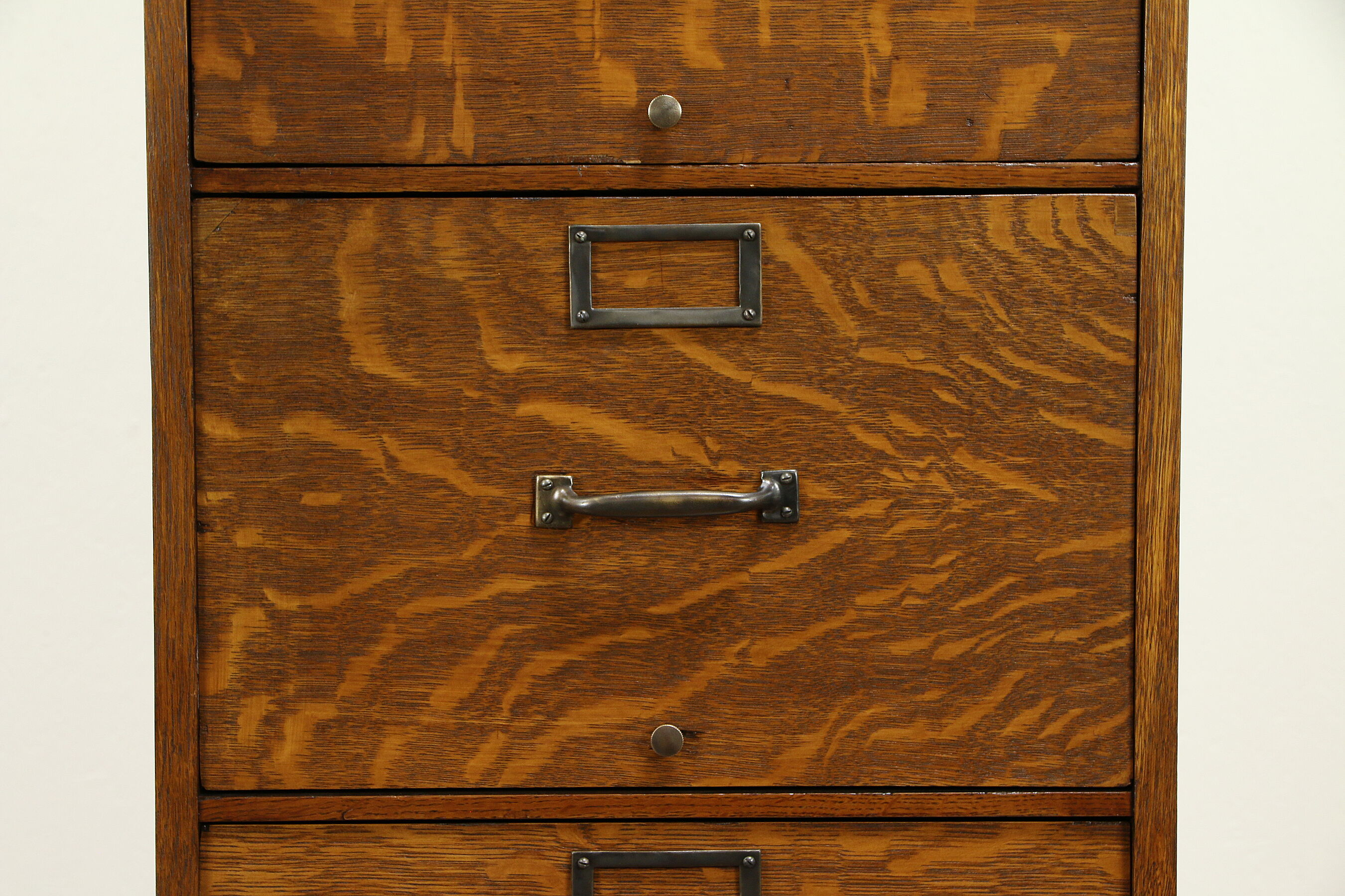 Sold Oak Antique Craftsman 4 Drawer Legal Or Music File Cabinet pertaining to sizing 2700 X 1800