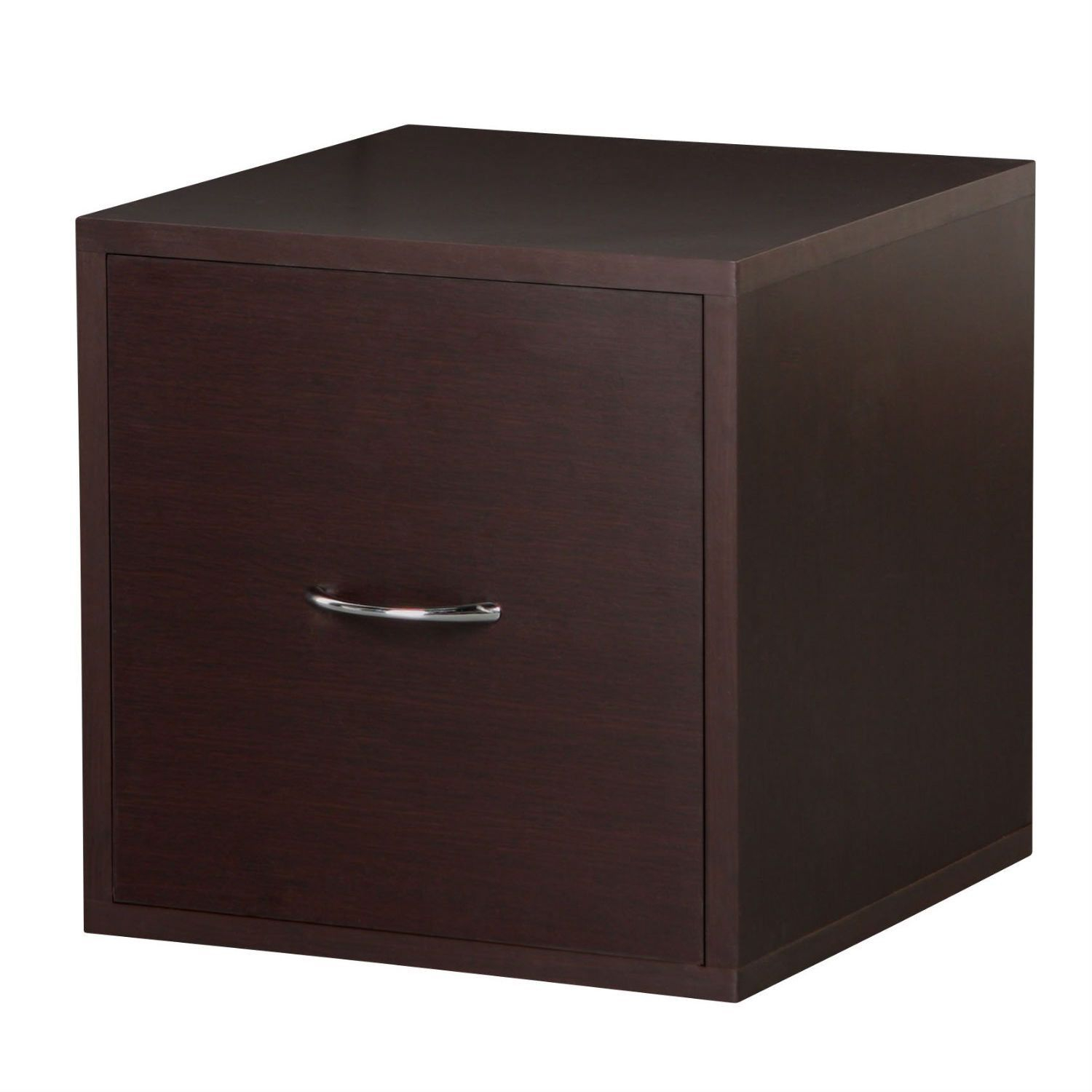 Solid Wood Frame Modular File Cabinet Storage Cube In Espresso with measurements 1500 X 1500