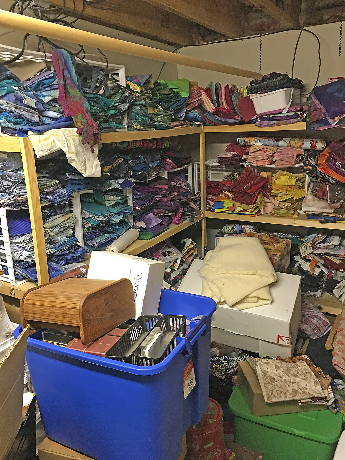 Someone You Know Well Wins Most Disorganized Fabric Stash intended for measurements 1210 X 1613