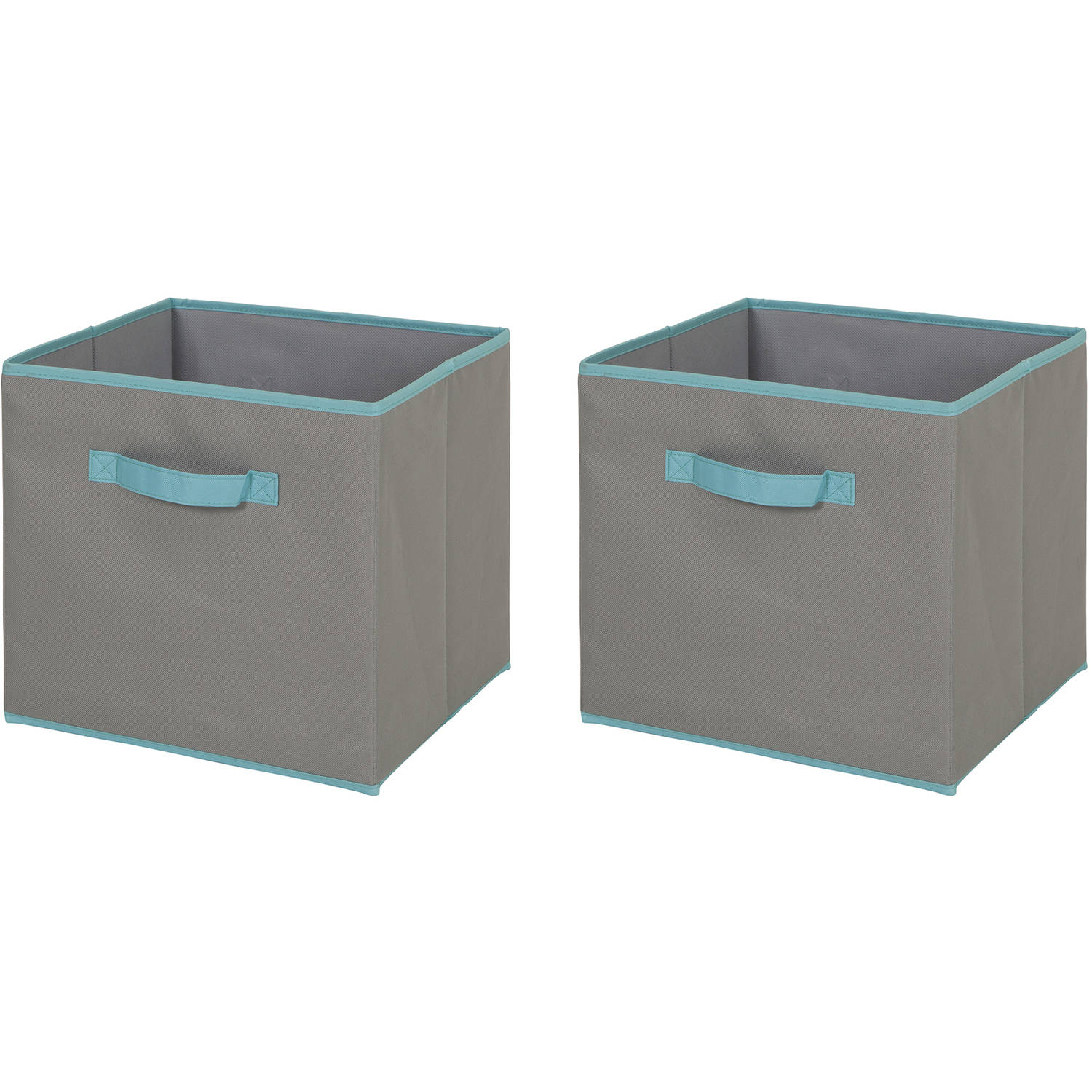 South Shore Fabric Storage Bin 2 Pack Large Size Gray And for proportions 1500 X 1500