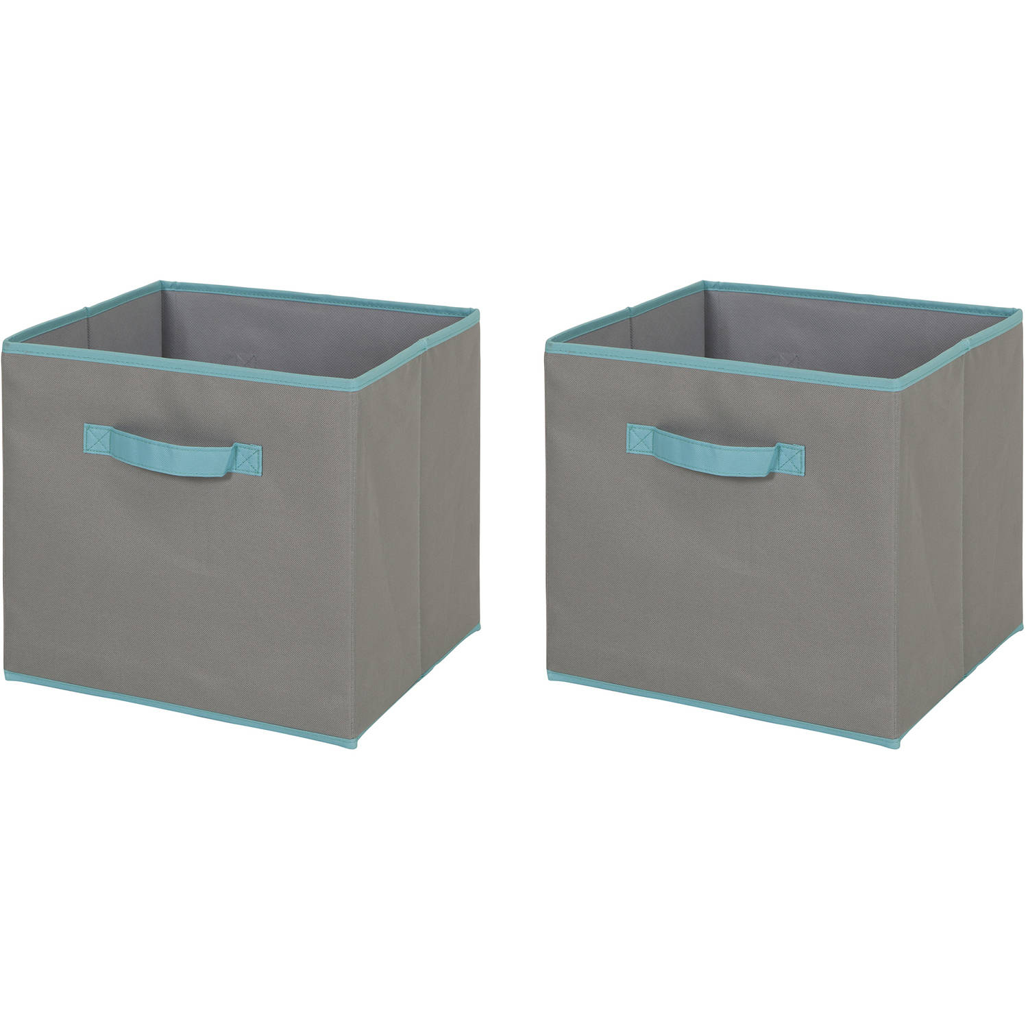 South Shore Fabric Storage Bin 2 Pack Large Size Gray And inside measurements 1500 X 1500