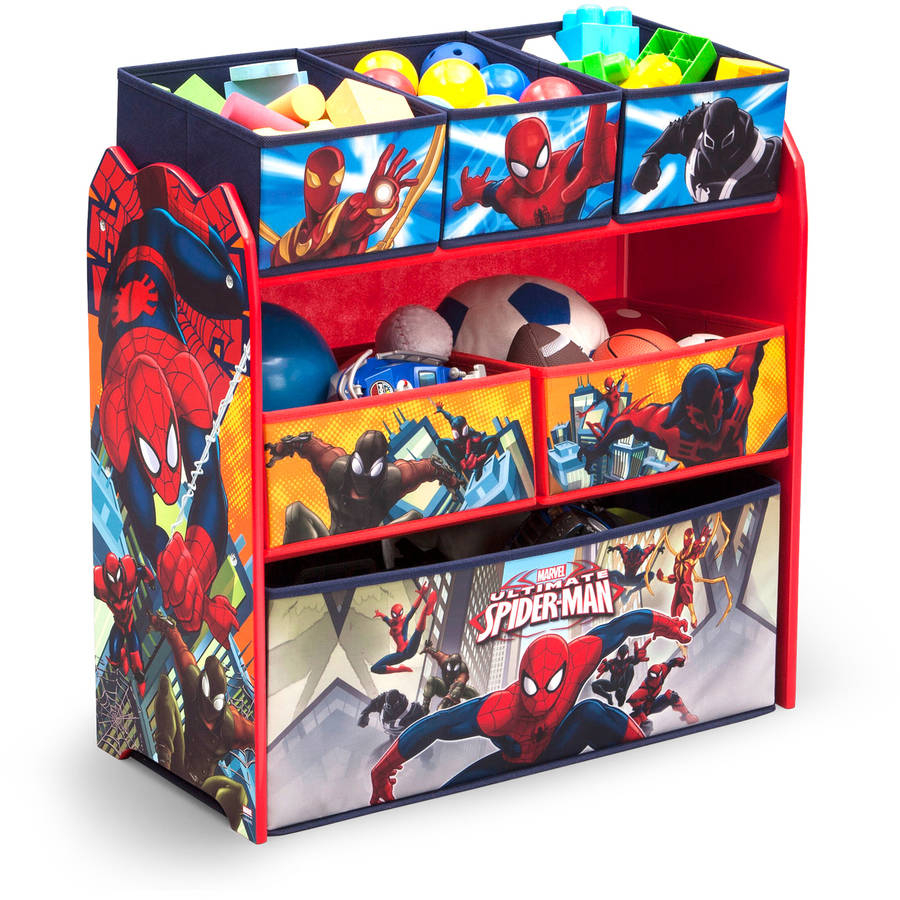 Spider Man Toy Bin Organizer Storage Drawer For Children Kid Nursery throughout proportions 900 X 900