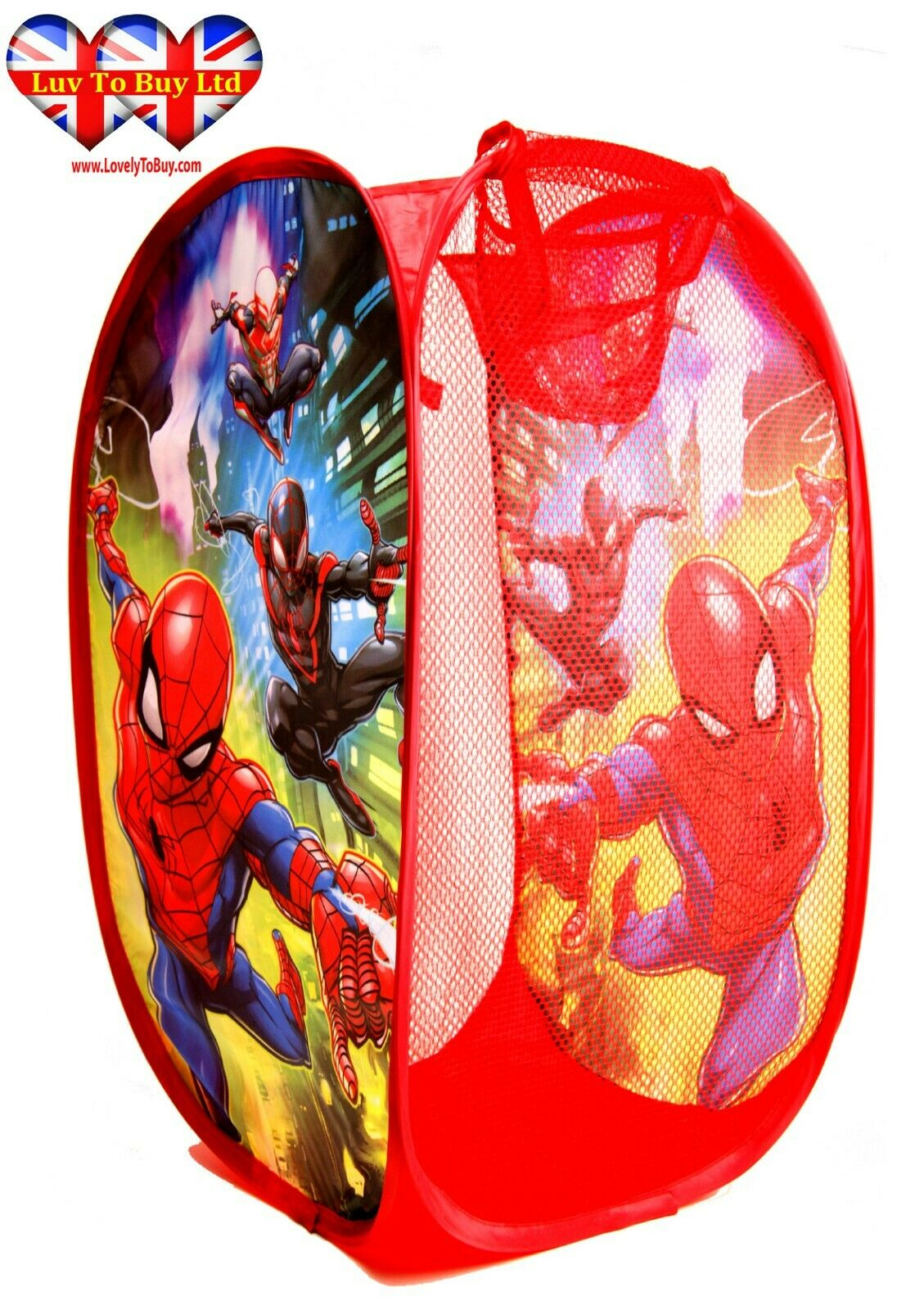 Spiderman Pop Up Laundry Basket Toys Basket Storage Bin Official inside dimensions 1129 X 1600