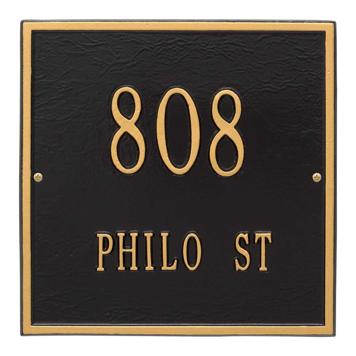 Square Address Sign 2 Line Address 11x11 with regard to proportions 1200 X 1200