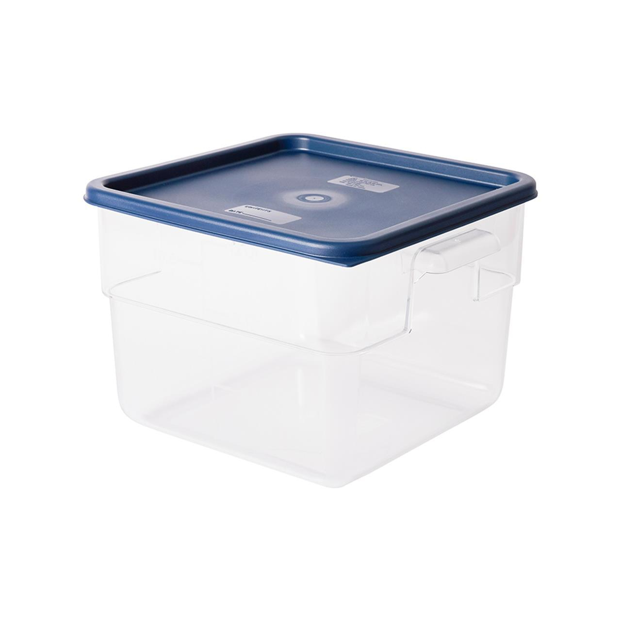 Square Storage Container 172l With Blue Lid with regard to proportions 1280 X 1280