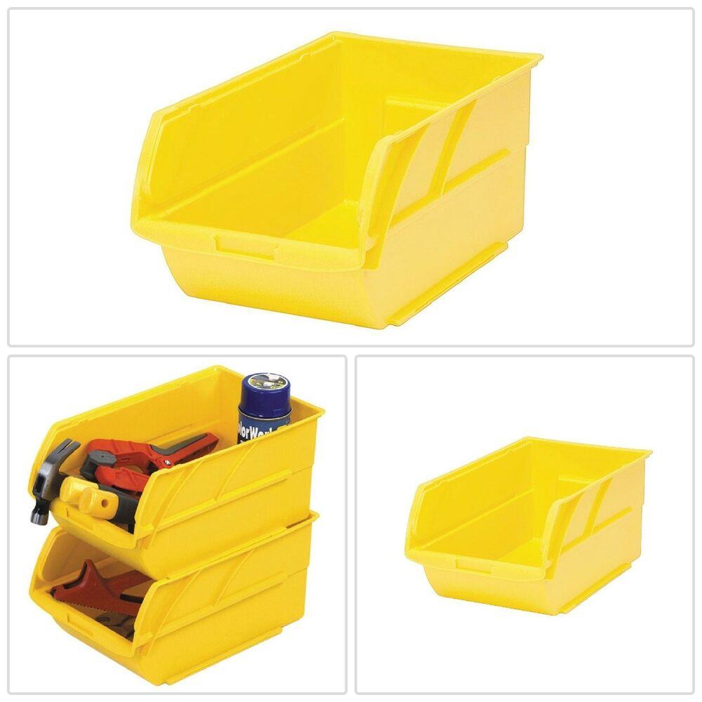 Stackable Storage Bin 787 In Yellow Heavy Duty Polypropylene Wide with regard to dimensions 1000 X 1000