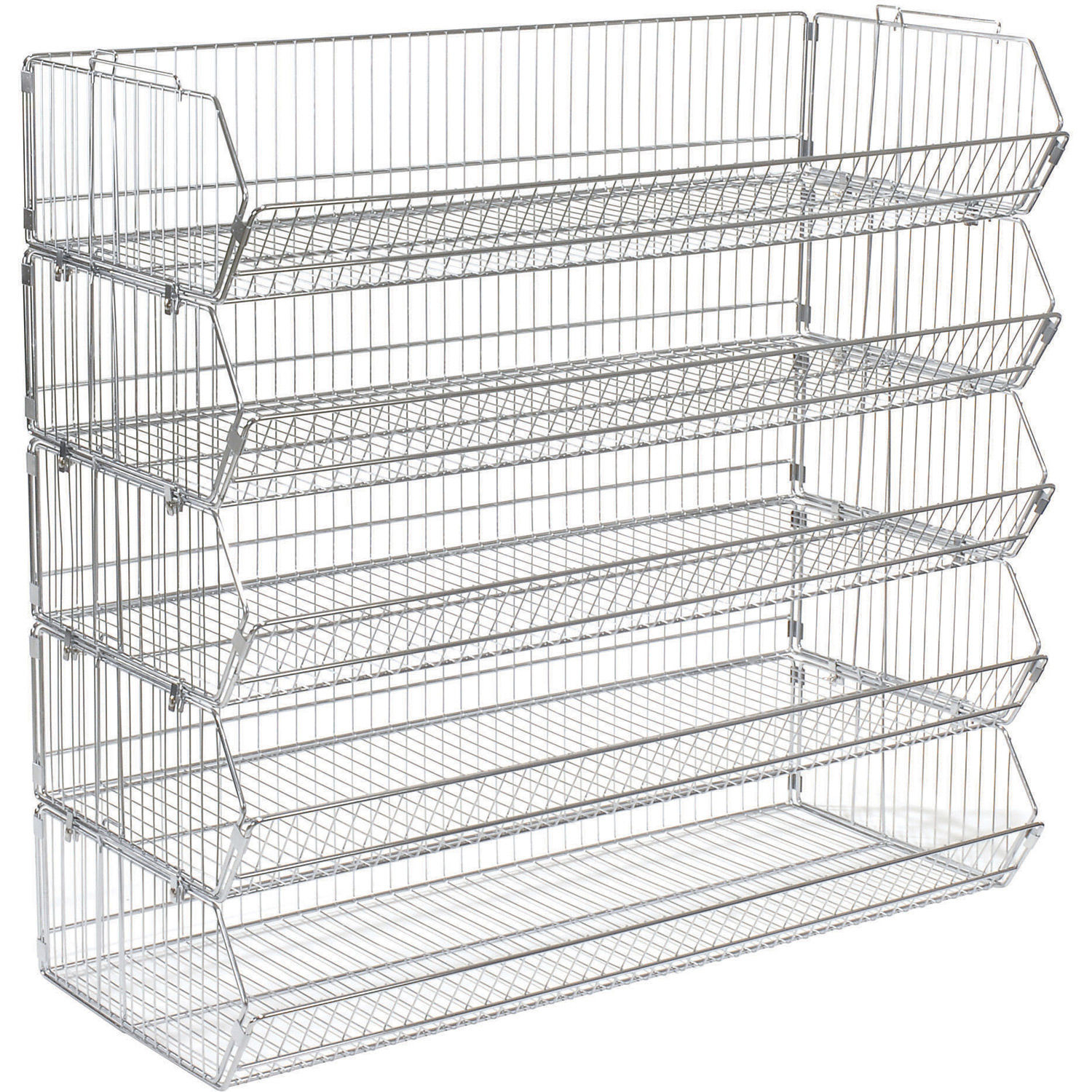 Stackable Wire Storage Bin Rack 48w X 20d X 45h 5 Wire Bins regarding measurements 1500 X 1500